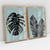 Quadro Decorativo Abstrato Folhas Negras Texturizadas - Vitor Costa - Kit com 2 Quadros - comprar online