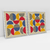 Quadro Decorativo Abstrato Geométrico Bauhaus Design Kit com 2 Quadros