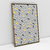 Quadro Decorativo Abstrato Geométrico Detalhes em Amarelo Sala Quarto Escritório - loja online