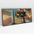 Quadro Decorativo Abstrato Geométrico Kit com 3 Quadros - loja online