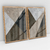 Quadro Decorativo Abstrato Geométrico Marrom Kit com 2 Quadros - comprar online