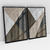 Quadro Decorativo Abstrato Geométrico Marrom Kit com 2 Quadros - Bimper - Quadros Decorativos