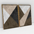 Quadro Decorativo Abstrato Geométrico Marrom Kit com 2 Quadros - loja online