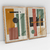 Quadro Decorativo Abstrato Geométrico Minimalista Moderno Brown, Green and Orange - Kit com 2 Quadros - comprar online