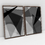 Quadro Decorativo Abstrato Geométrico Preto e Branco Kit com 2 Quadros - Bimper - Quadros Decorativos