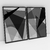 Quadro Decorativo Abstrato Geométrico Preto e Branco Kit com 2 Quadros - loja online