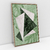 Quadro Decorativo Abstrato Geométrico Sobreposição de Folhas Verdes - Uillian Rius - comprar online