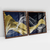 Quadro Decorativo Abstrato Glitter Azul e Dourado Kit com 2 Quadros na internet