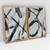 Quadro Decorativo Abstrato Linhas Pretas Kit com 2 Quadros - comprar online