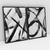 Quadro Decorativo Abstrato Linhas Pretas Kit com 2 Quadros - loja online