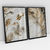 Quadro Decorativo Abstrato Marbled Flowers Kit com 2 Quadros - comprar online