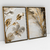 Quadro Decorativo Abstrato Marbled Flowers Kit com 2 Quadros - loja online