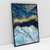 Quadro Decorativo Abstrato Mármore Azul Profundo - loja online