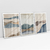 Quadro Decorativo Abstrato Minimalista Paisagem Montanhosa Kit com 3 Quadros - Bimper - Quadros Decorativos