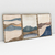 Quadro Decorativo Abstrato Minimalista Paisagem Montanhosa Kit com 3 Quadros - Bimper - Quadros Decorativos