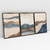 Quadro Decorativo Abstrato Minimalista Paisagem Montanhosa Kit com 3 Quadros - loja online