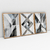 Quadro Decorativo Abstrato Moderno Cimento Queimado Kit com 3 Quadros - loja online