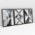 Quadro Decorativo Abstrato Moderno Cimento Queimado Kit com 3 Quadros