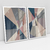 Quadro Decorativo Abstrato Moderno Eixos Colors Soft - Ana Ifanger - Kit com 2 Quadros - Bimper - Quadros Decorativos