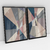 Quadro Decorativo Abstrato Moderno Eixos Colors Soft - Ana Ifanger - Kit com 2 Quadros - Bimper - Quadros Decorativos