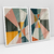 Quadro Decorativo Abstrato Moderno Eixos Colors Strong - Ana Ifanger - Kit com 2 Quadros - Bimper - Quadros Decorativos
