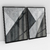 Imagem do Quadro Decorativo Abstrato Moderno Geométrico Texturizado Preto e Branco Kit com 2 Quadros