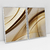 Quadro Decorativo Abstrato Moderno Gold Wave One Kit de 2 Quadros