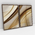 Quadro Decorativo Abstrato Moderno Gold Wave One Kit de 2 Quadros - Bimper - Quadros Decorativos