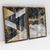 Quadro Decorativo Abstrato Moderno Mármore Gold and Black Kit com 2 Quadros na internet