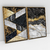 Quadro Decorativo Abstrato Moderno Mármore Gold and Black Kit com 2 Quadros - loja online
