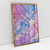 Quadro Decorativo Abstrato Moderno Mármore Rosa e Azul I - loja online