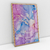 Quadro Decorativo Abstrato Moderno Mármore Rosa e Azul I - comprar online