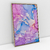 Quadro Decorativo Abstrato Moderno Mármore Rosa e Azul I na internet