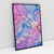 Quadro Decorativo Abstrato Moderno Mármore Rosa e Azul I - loja online