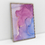 Quadro Decorativo Abstrato Moderno Mármore Rosa e Azul II - comprar online
