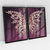 Quadro Decorativo Abstrato Moderno Rosé Gold Butterfly Wings Dark Background Kit com 2 Quadros