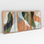 Quadro Decorativo Abstrato Moss Green and Peach - Vitor Costa - Kit com 3 Quadros - comprar online