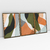 Quadro Decorativo Abstrato Moss Green and Peach - Vitor Costa - Kit com 3 Quadros - loja online