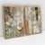 Quadro Decorativo Abstrato Orgânico Natural Shades of Beige and Light Green - Kit de 2 Quadros - comprar online