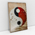 Quadro Decorativo Abstrato Oriental Yin e Yang