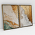 Imagem do Quadro Decorativo Abstrato Ouro e Areia Kit com 2 Quadros