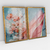 Quadro Decorativo Abstrato Primavera Doce Kit com 2 Quadros - loja online