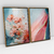 Quadro Decorativo Abstrato Primavera Doce Kit com 2 Quadros - loja online