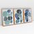 Quadro Decorativo Abstrato Romantic Blue Tones - Ana Ifanger - Kit com 3 Quadros - comprar online