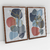 Quadro Decorativo Abstrato Romantic Dark Blue - Ana Ifanger - Kit com 2 Quadros na internet