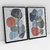 Quadro Decorativo Abstrato Romantic Dark Blue - Ana Ifanger - Kit com 2 Quadros - Bimper - Quadros Decorativos