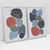 Quadro Decorativo Abstrato Romantic Dark Blue - Ana Ifanger - Kit com 2 Quadros