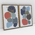 Quadro Decorativo Abstrato Romantic Dark Blue - Ana Ifanger - Kit com 2 Quadros - loja online