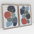Quadro Decorativo Abstrato Romantic Dark Blue - Ana Ifanger - Kit com 2 Quadros - comprar online