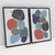 Quadro Decorativo Abstrato Romantic Dark Blue - Ana Ifanger - Kit com 2 Quadros - loja online